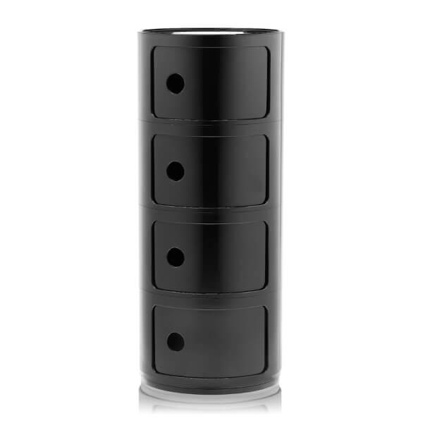 Kartell Componibili Classic - 4 rum - Black  : Erling Christensen Møbler