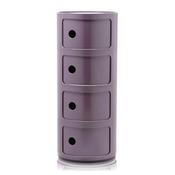 Kartell Componibili Classic - 4 rum - Violet  : Erling Christensen Møbler