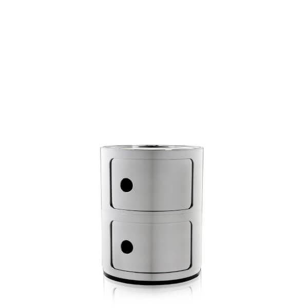 Kartell Componibili Metal opbevaringsmøbel - 2 rum - Krom  : Erling Christensen Møbler