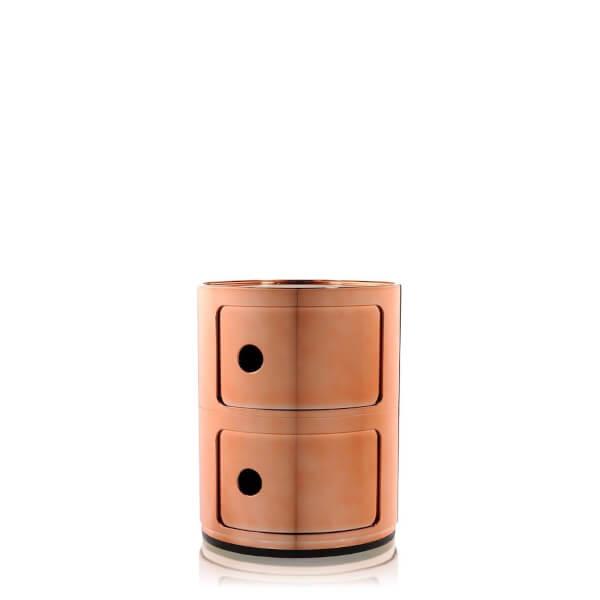 Kartell Componibili Metal opbevaringsmøbel - 2 rum - Kobber  : Erling Christensen Møbler