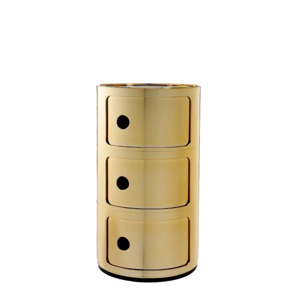 Kartell Componibili Metal opbevaringsmøbel - 3 rum  : Erling Christensen Møbler