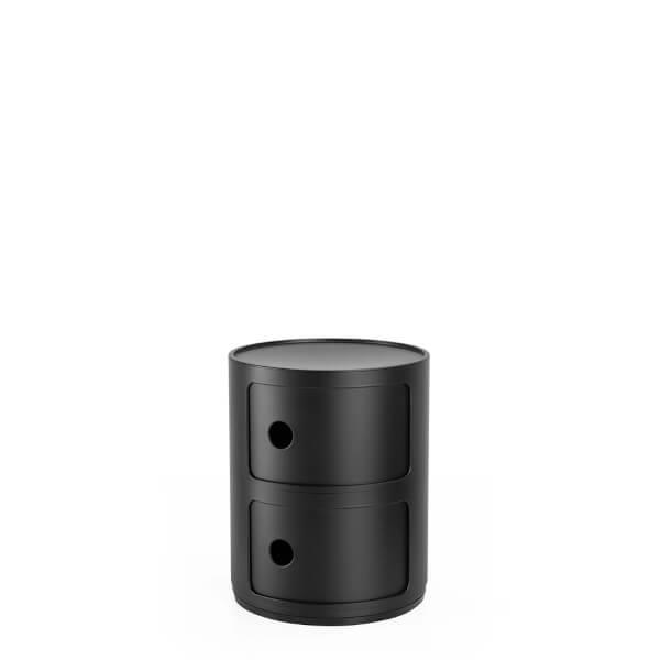 Kartell Componibili Recycled - 2 rum - Black  : Erling Christensen Møbler