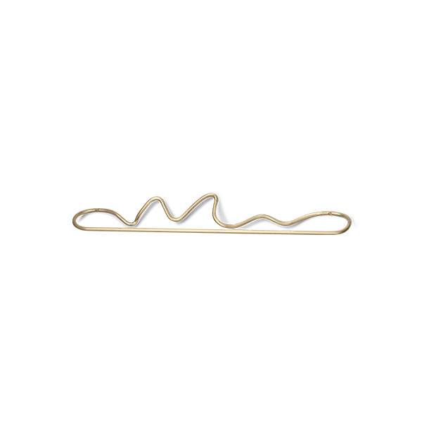 Ferm Living Curvature towel hanger - Brass  : Erling Christensen Møbler