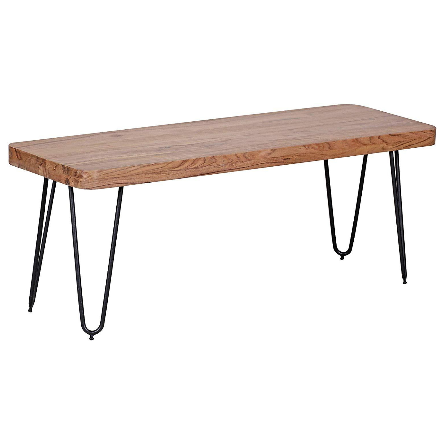 Håndlavet spisebordsbænk i FSCÂ®-certificeret træ, 120 x 40 x 45 cm