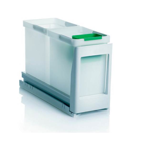 Erling Christensen Møbler Eico Affaldssystem uden låg - Hvid - 2x10 ltr : Erling Christensen Møbler  : Erling Christensen Møbler