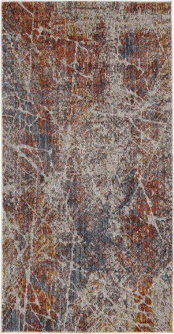Gulvtæppe Loomery Troye 160x230 cm multifarvet terracotta polyester 8 cm luvhøjde colorblocking