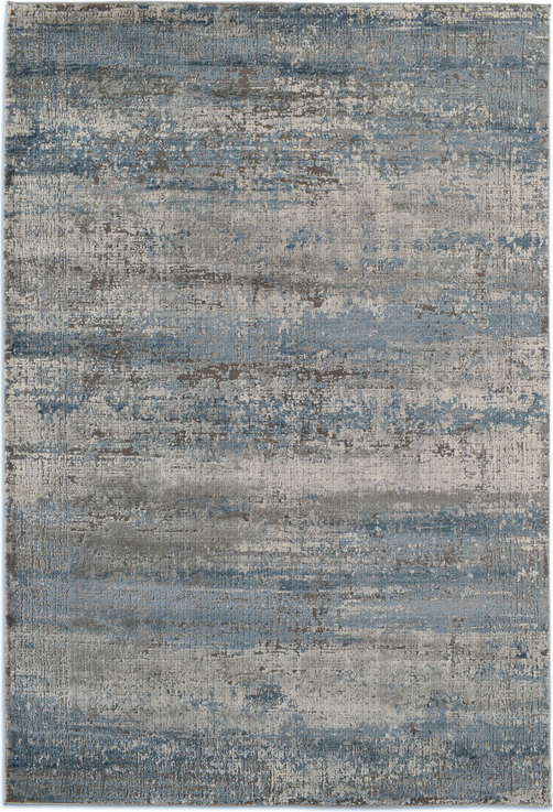 Gulvtæppe Loomery Invista 80x150 cm grå/blå meleret