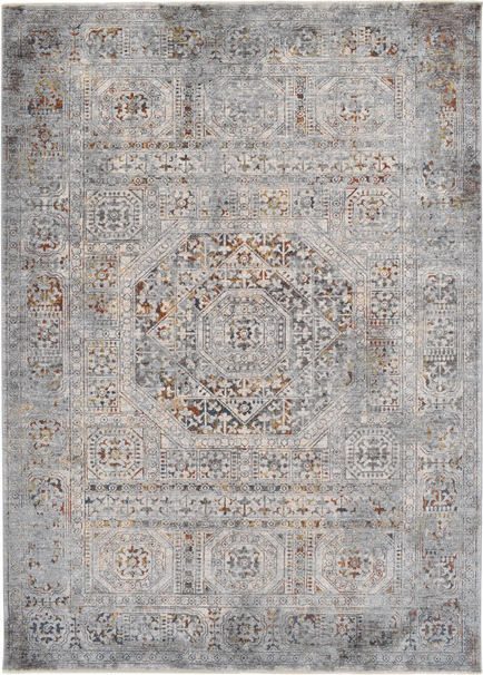 Gulvtæppe Loomery Bellagio 160x240 cm beige/grå orientalskinspireret polyester