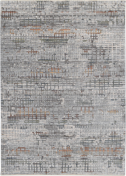 Gulvtæppe Loomery Bellagio 80 x 150 cm grå polyester