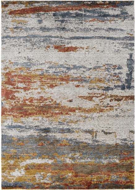 Gulvtæppe Loomery Troye 200Ã290 cm flerfarvet terracotta polyester