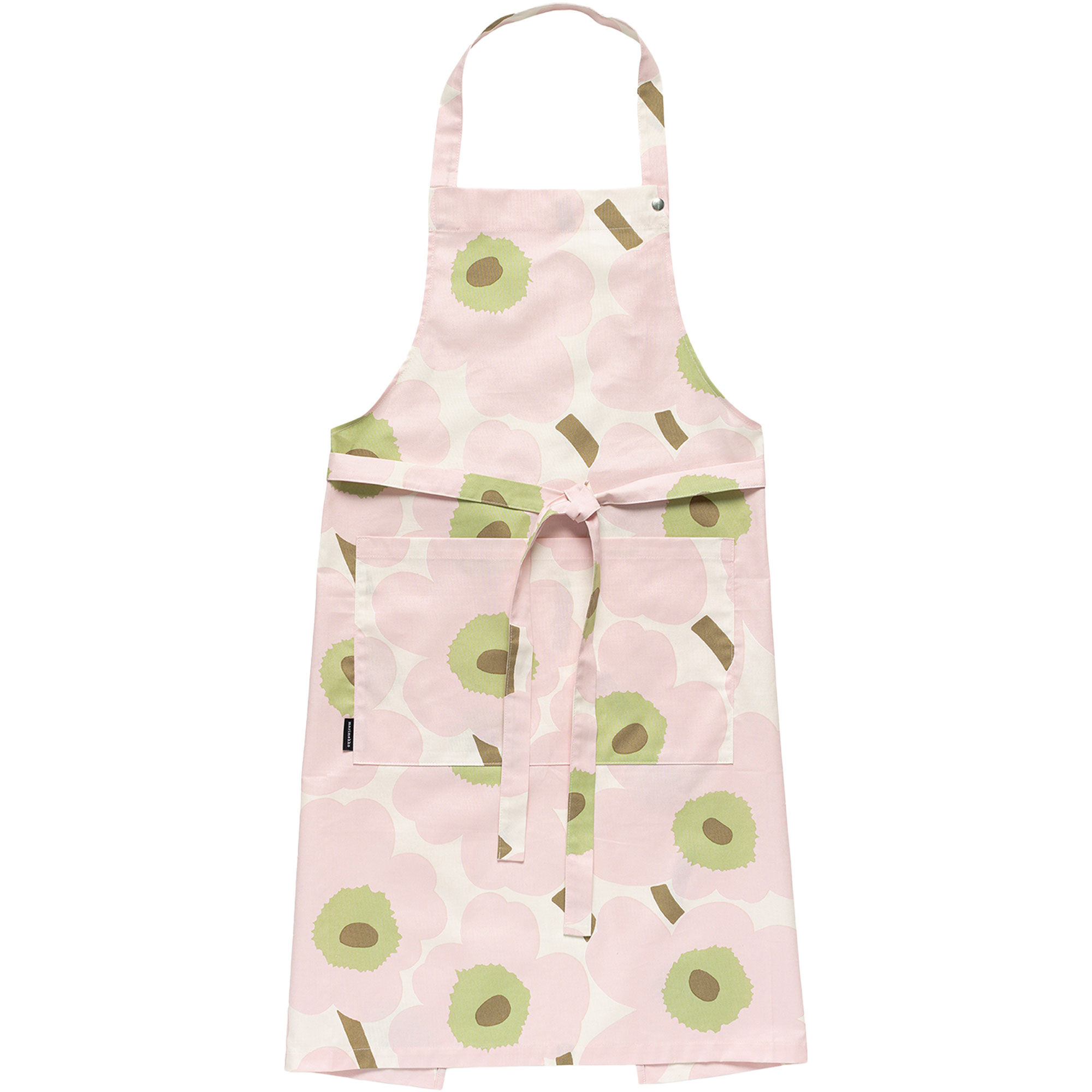 Marimekko Pieni Unikko forklæde, hvid/rosa