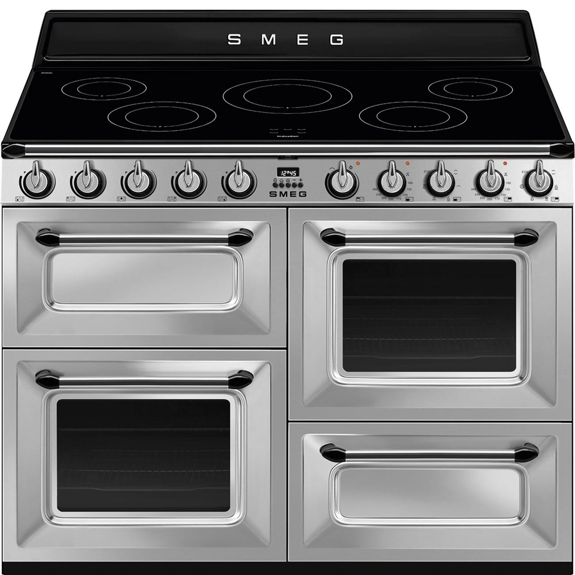 Smeg TR4110IX2 Victoria komfur med 3 ovne 110 cm, rustfrit stål