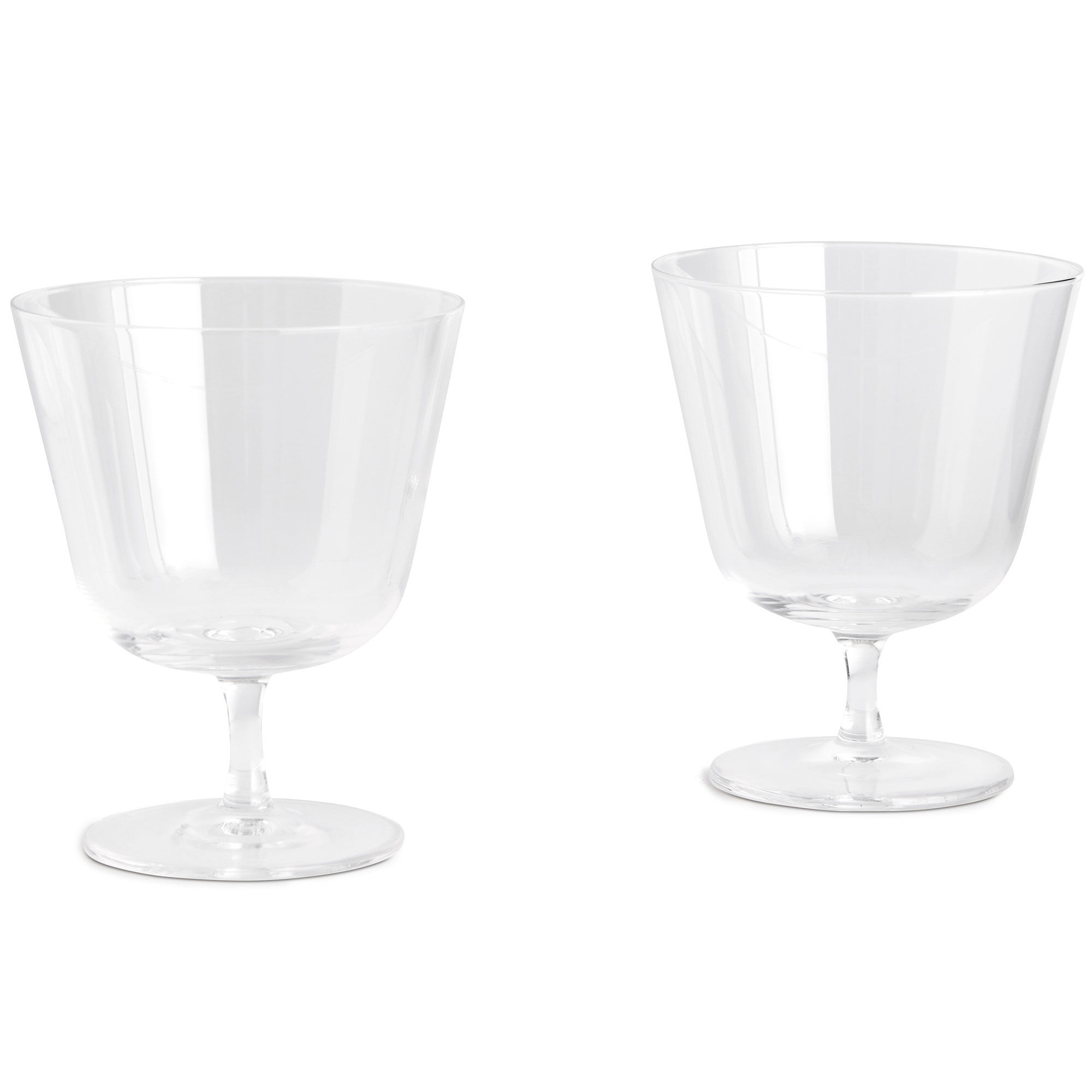 Hay Curve Stem Glas small 2-pak, klar