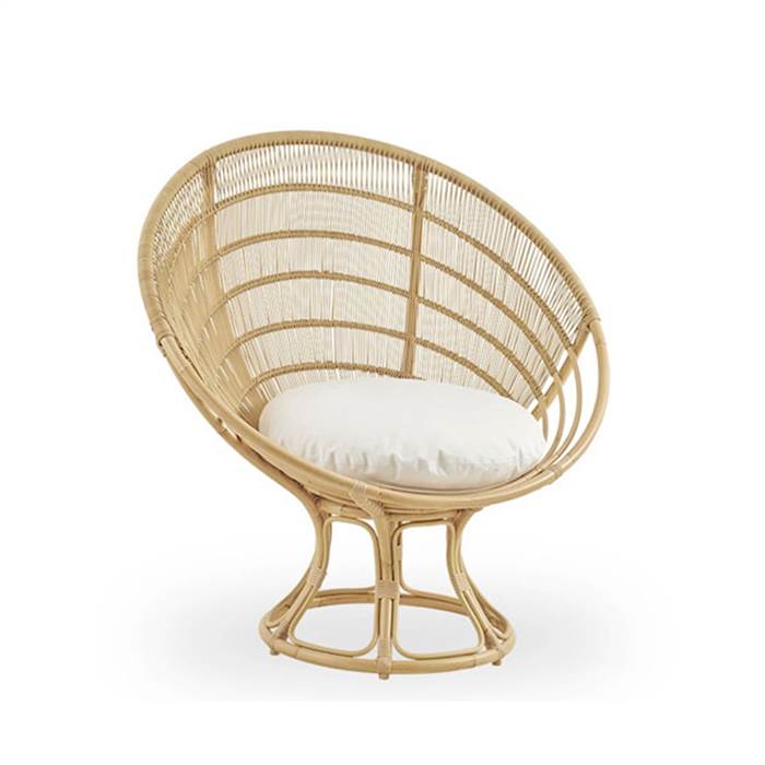 Sika Design Luna Lænestol - Naturel - Inkl. B450 hvid hynde Quick Dry - B450-White : Erling Christensen Møbler