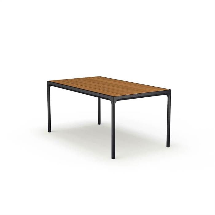 HOUE - FOUR havebord 160x90 cm - Bambus - Black  : Erling Christensen Møbler