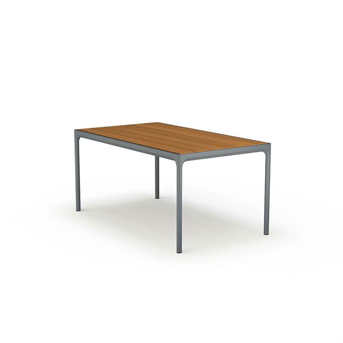 HOUE - FOUR havebord 160x90 cm - Bambus - Dark grey  : Erling Christensen Møbler