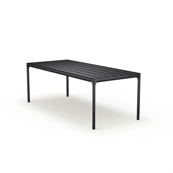 HOUE - FOUR havebord 210x90 cm - Sort  : Erling Christensen Møbler