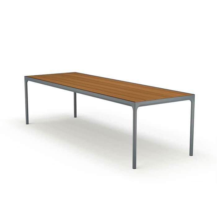 HOUE - FOUR havebord 270x90 cm - Bambus - Dark grey  : Erling Christensen Møbler
