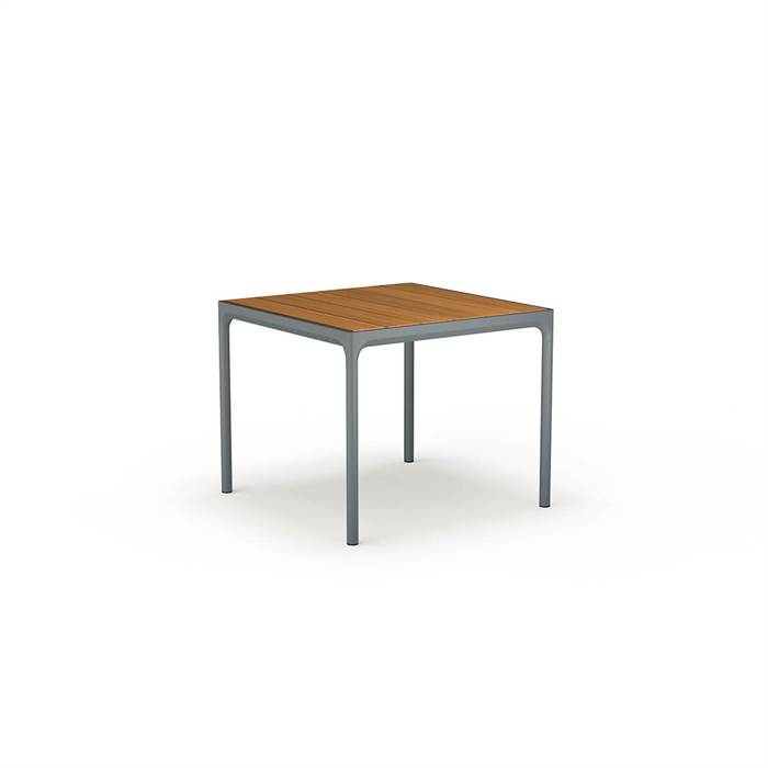 HOUE - FOUR havebord 90x90 cm - Bambus - Dark Grey  : Erling Christensen Møbler