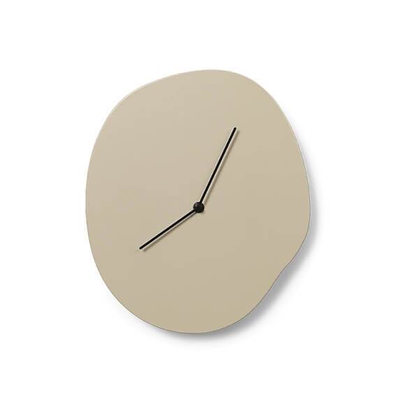 Ferm Living Melt Wall Clock - Cashmere  : Erling Christensen Møbler