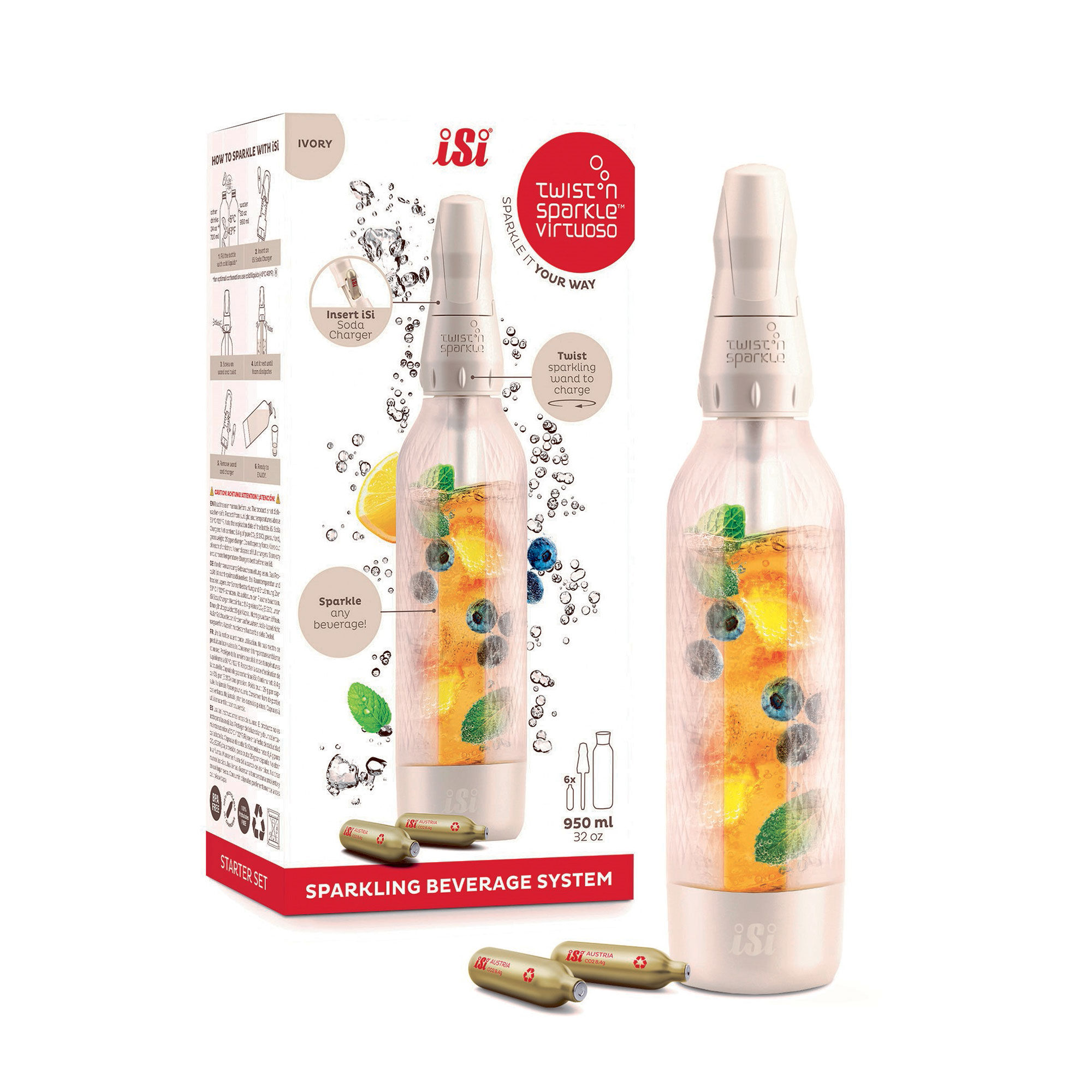 Isi Twistân Sparkle Virtuoso Starter, ivory
