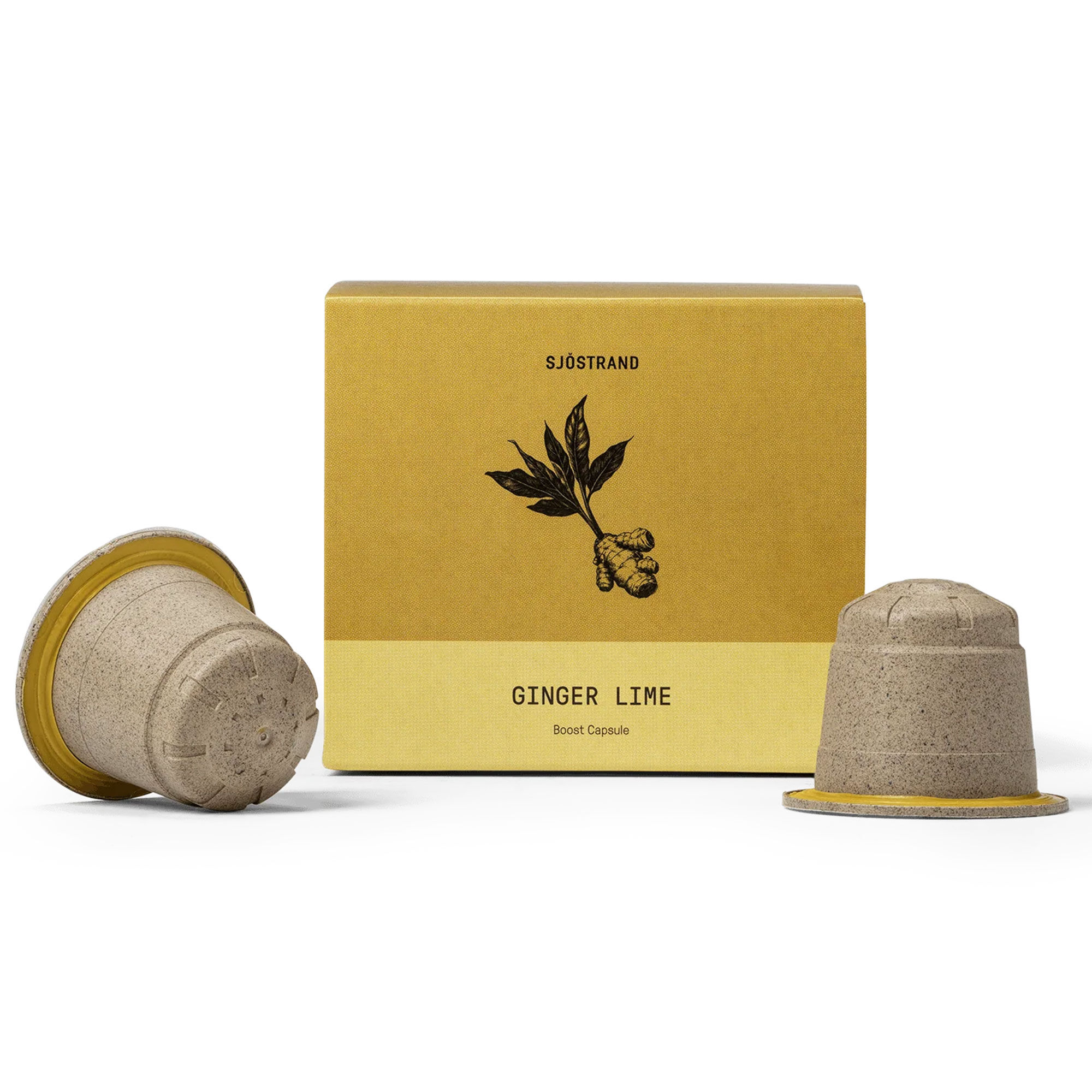 Sjöstrand coffee Boost Ginger Lime kapsler 10 stk.