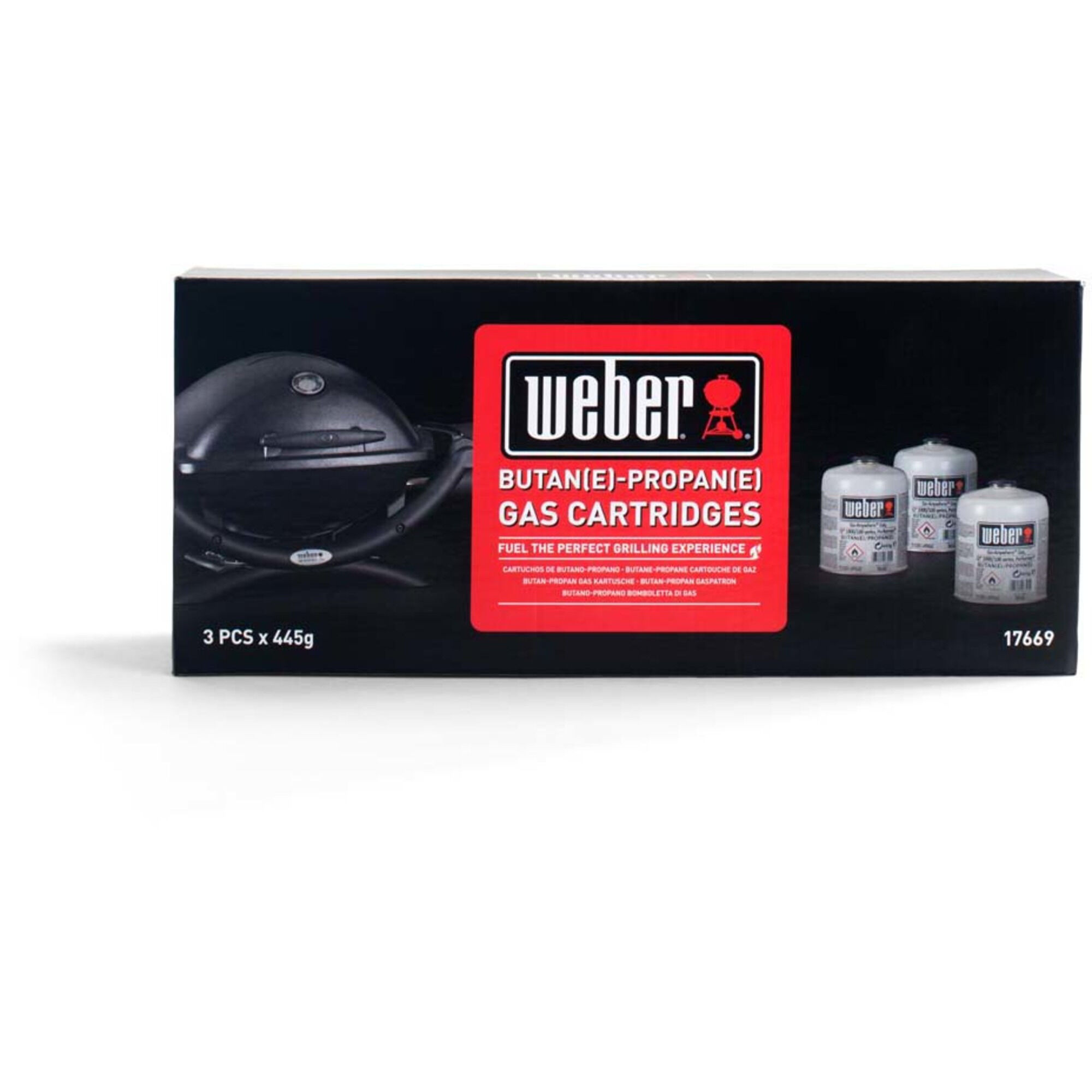 Weber Engangsgasflaske 445g 3-pak
