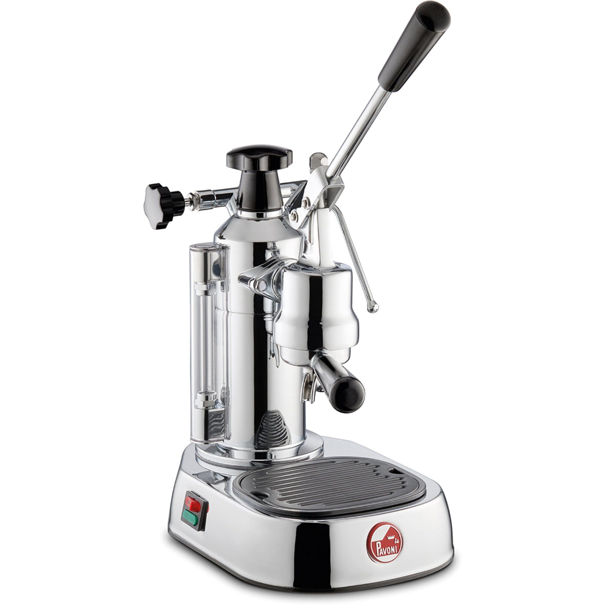 La pavoni Europiccola Lusso Espressomaskin 0,8 liter Rustfrit stål, sort håndtag LPLELQ01EU