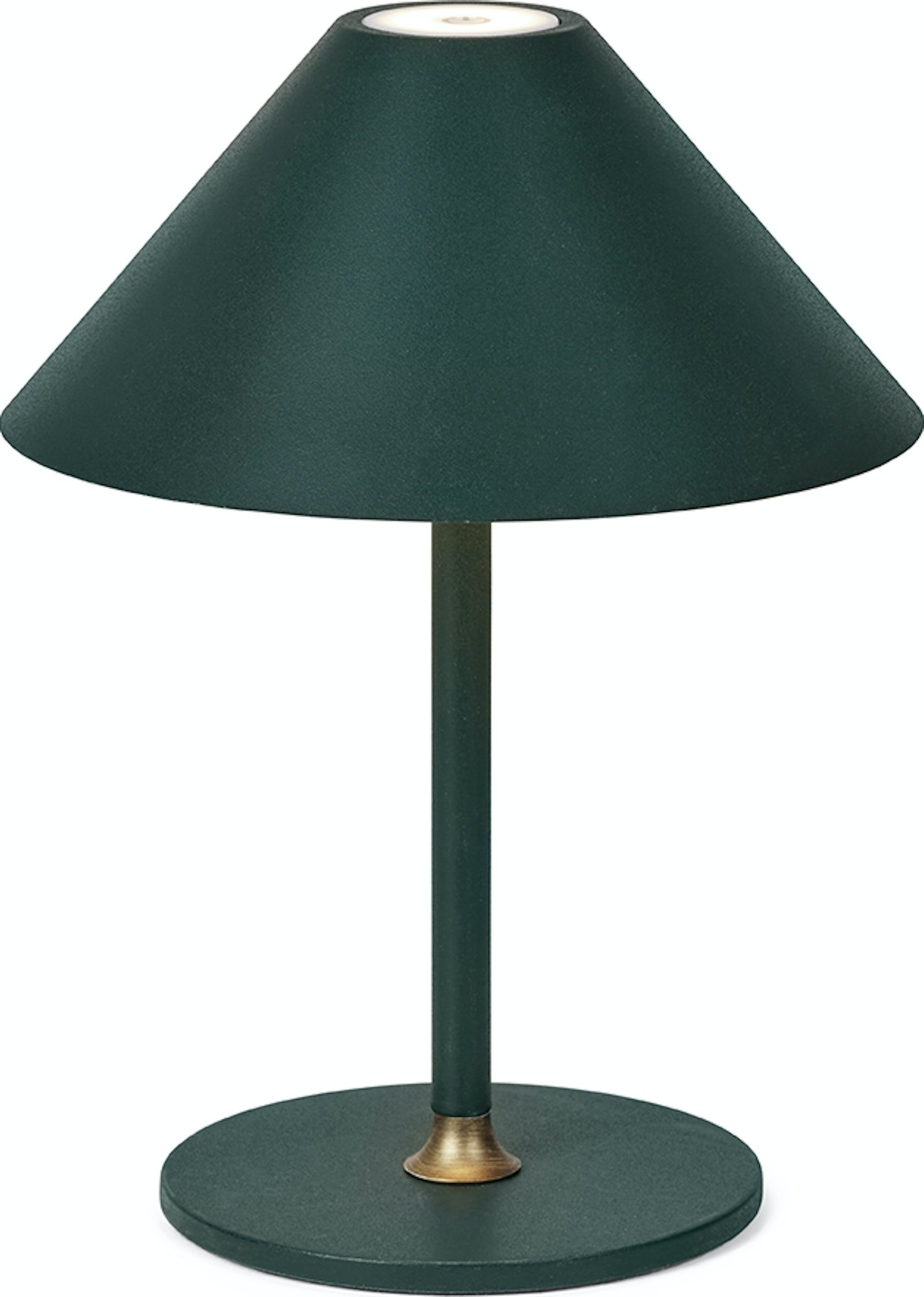 Bordlampe Halo Design Hygge genopladelig dæmpbar mørkegrøn Ø15 x H19 cm LED IP54
