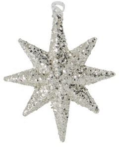Ornament House Doctor Ornamentserie julepynt glas sølv H9,4ÃB7ÃD1,3 cm