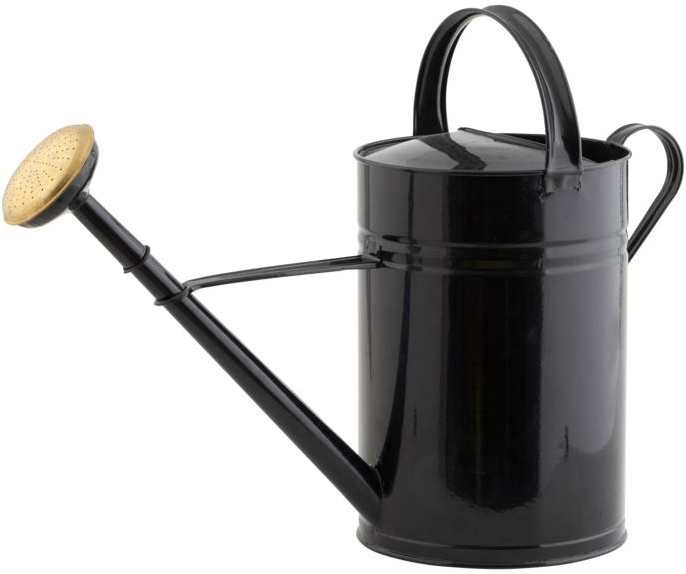 Vandkande House Doctor Outdoor Essentials Wan 10 L zink sort ergonomisk havekande
