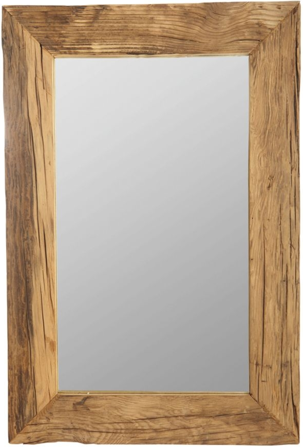 Vægspejl House Doctor Pure Nature genbrugstræ natur 90 x 60 cm