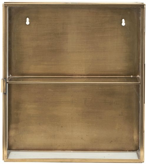 Vægskab House Doctor Glass Wall glas/messing H40xB15xD35 cm elegant vægmonteret skab