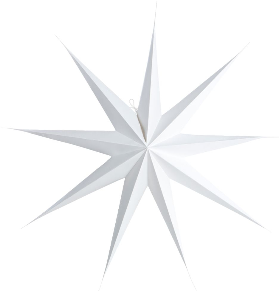 Papirstjerne House Doctor 9 Point 87 cm hvid juledekoration nordisk design