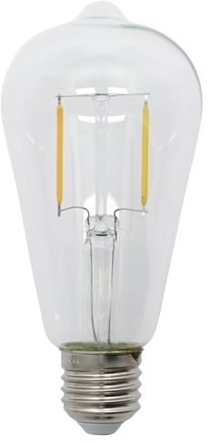 LED-elpære E27 House Doctor Decoration klar glaspære 2W dæmpbar 2500K 140-170 lm Ø65x146 mm