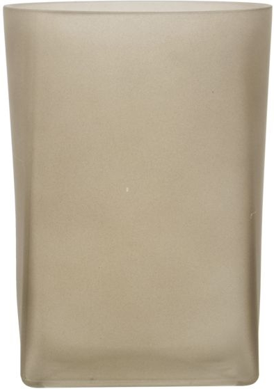 Lysestage House Doctor Made til fyrfads- og bloklys i lysebrunt glas D15xH20 cm