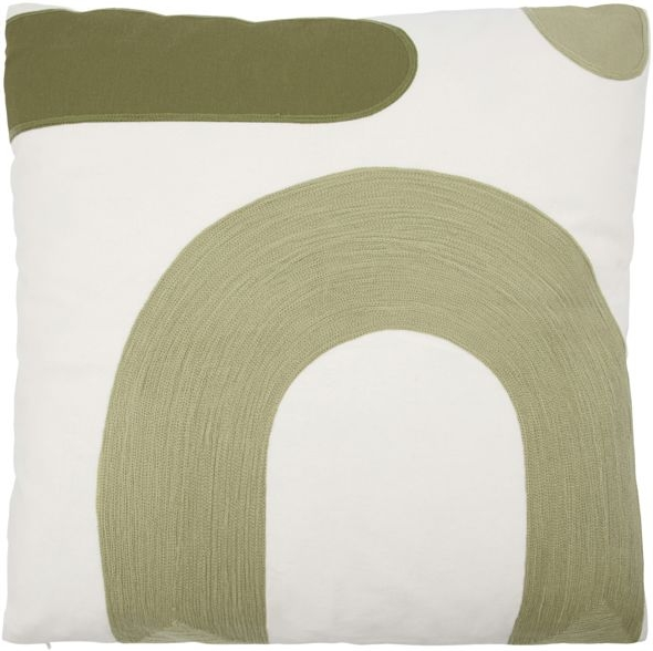 Pudebetræk / pyntepudebetræk House Doctor Curve i blød bomuld sand 50x50 cm
