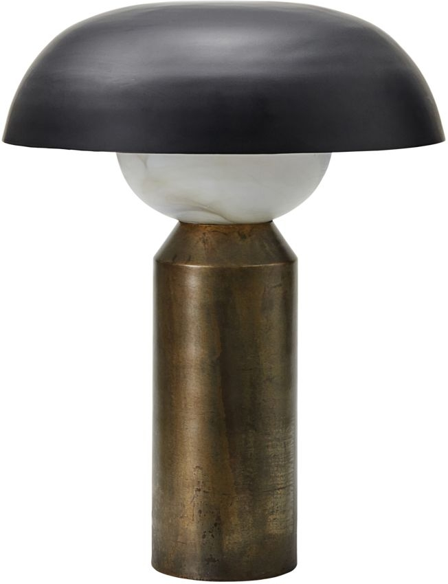 Bordlampe House Doctor Big Fellow antik messing/glas Ø41 x H55 cm