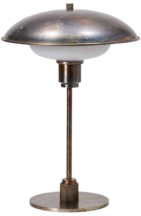 Bordlampe House Doctor Boston antik brun Ø30 x H42 cm jern/glas