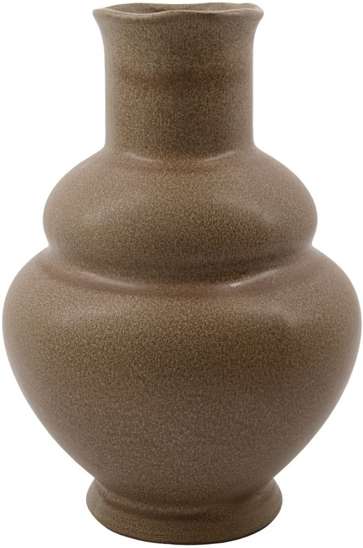 Vase House Doctor Liva stentøjsvase karamelfarvet Ø20 x H29 cm håndlavet dekorationsvase