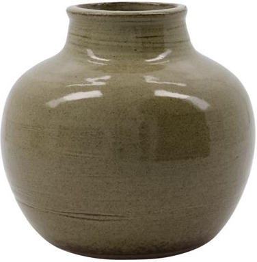 Vase House Doctor Aju stentøj grøn Ø15,5 x H14,5 cm