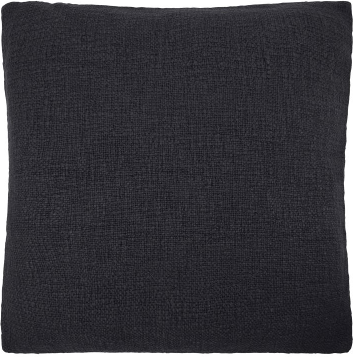 Pudebetræk House Doctor Adah mørkegrå 60x60 cm i bomuld, hør og viskose