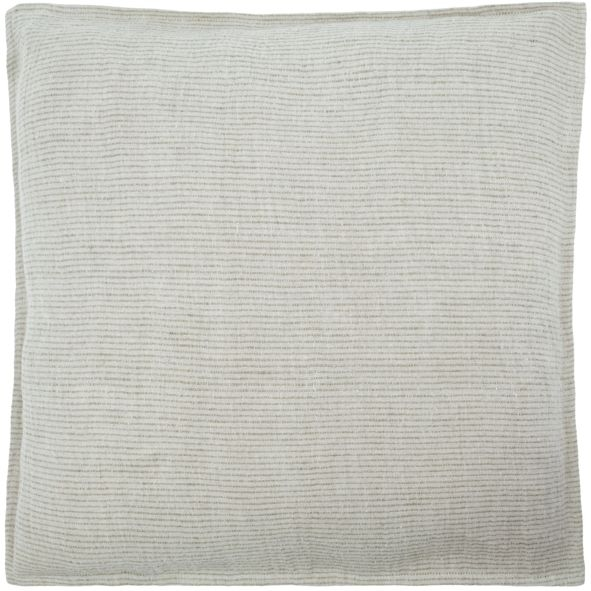 Pyntepudebetræk House Doctor Streak lysegrøn hør 50 x 50 cm