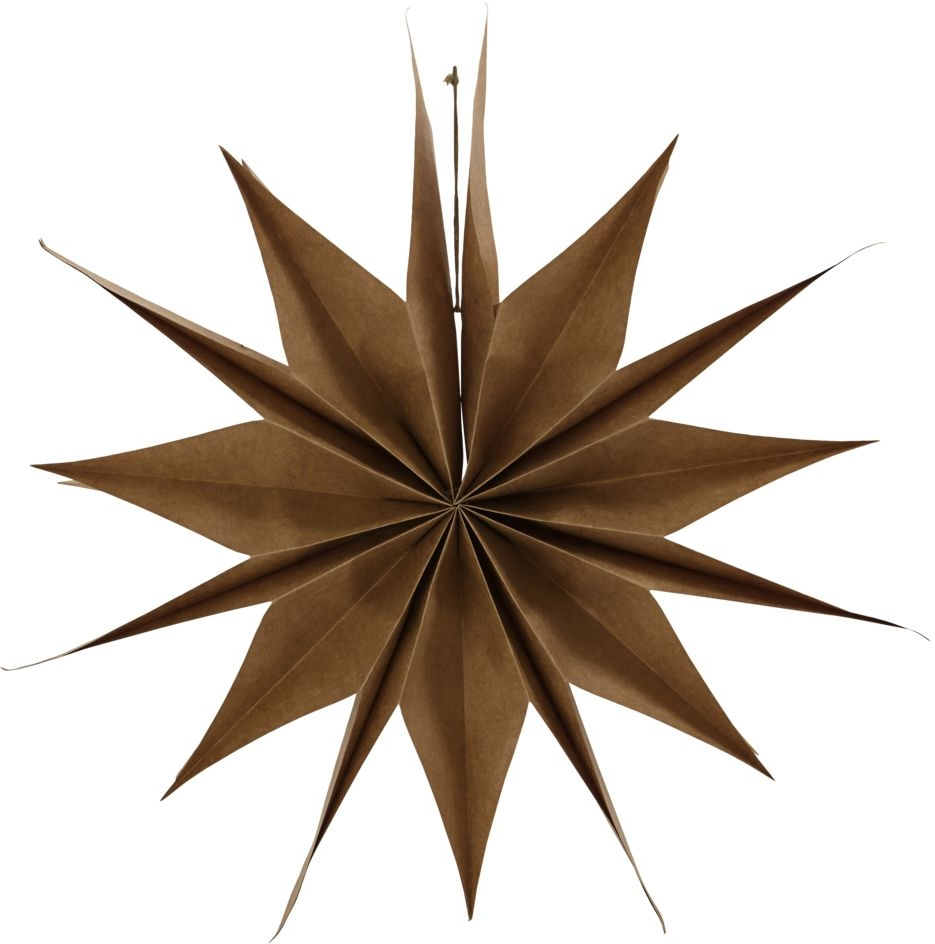 Papirstjerne House Doctor Capella D70 cm Natural  -  elegant jule- og boligdekoration