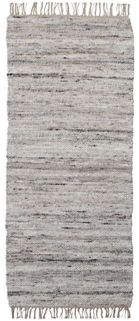 Gulvtæppe løber House Doctor Hafi 80 x 200 cm grå/brun