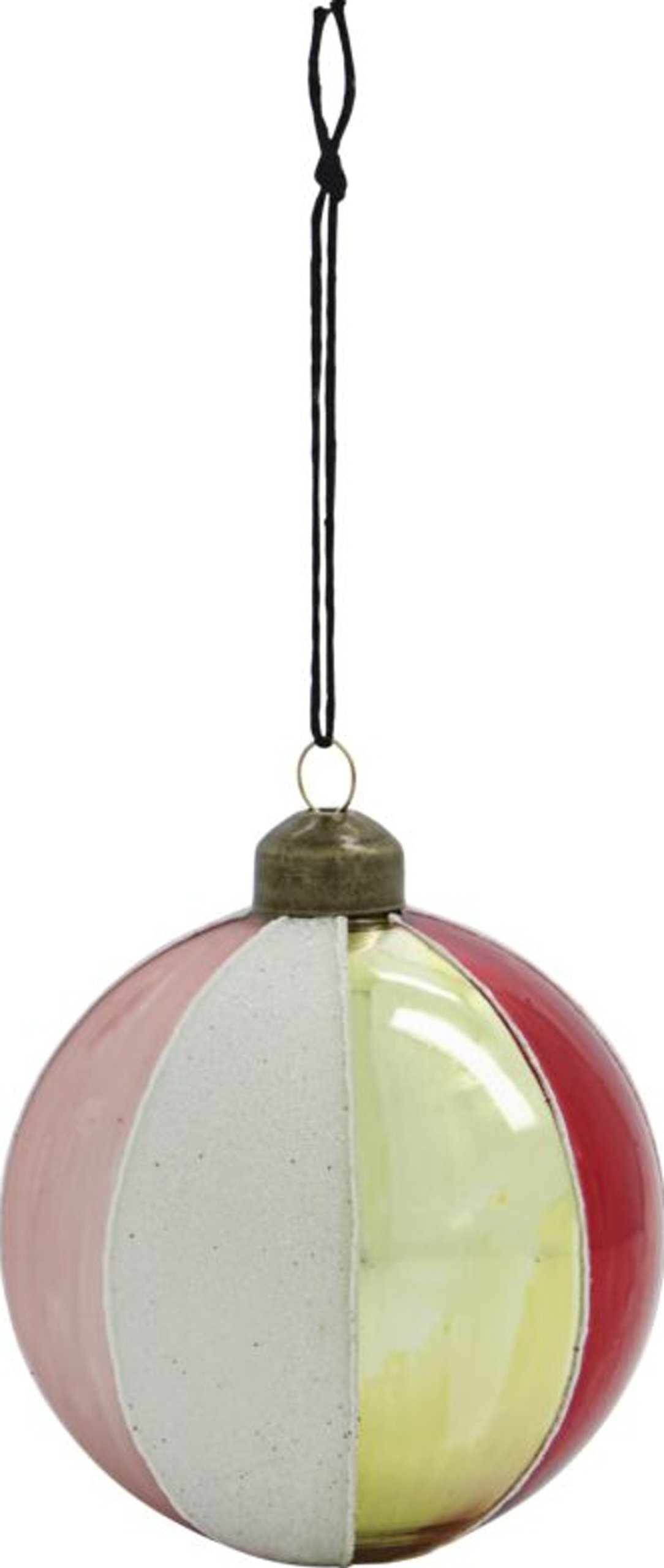 Julepynt ornament House Doctor Cirkus Ø8 cm, rød glas og metal