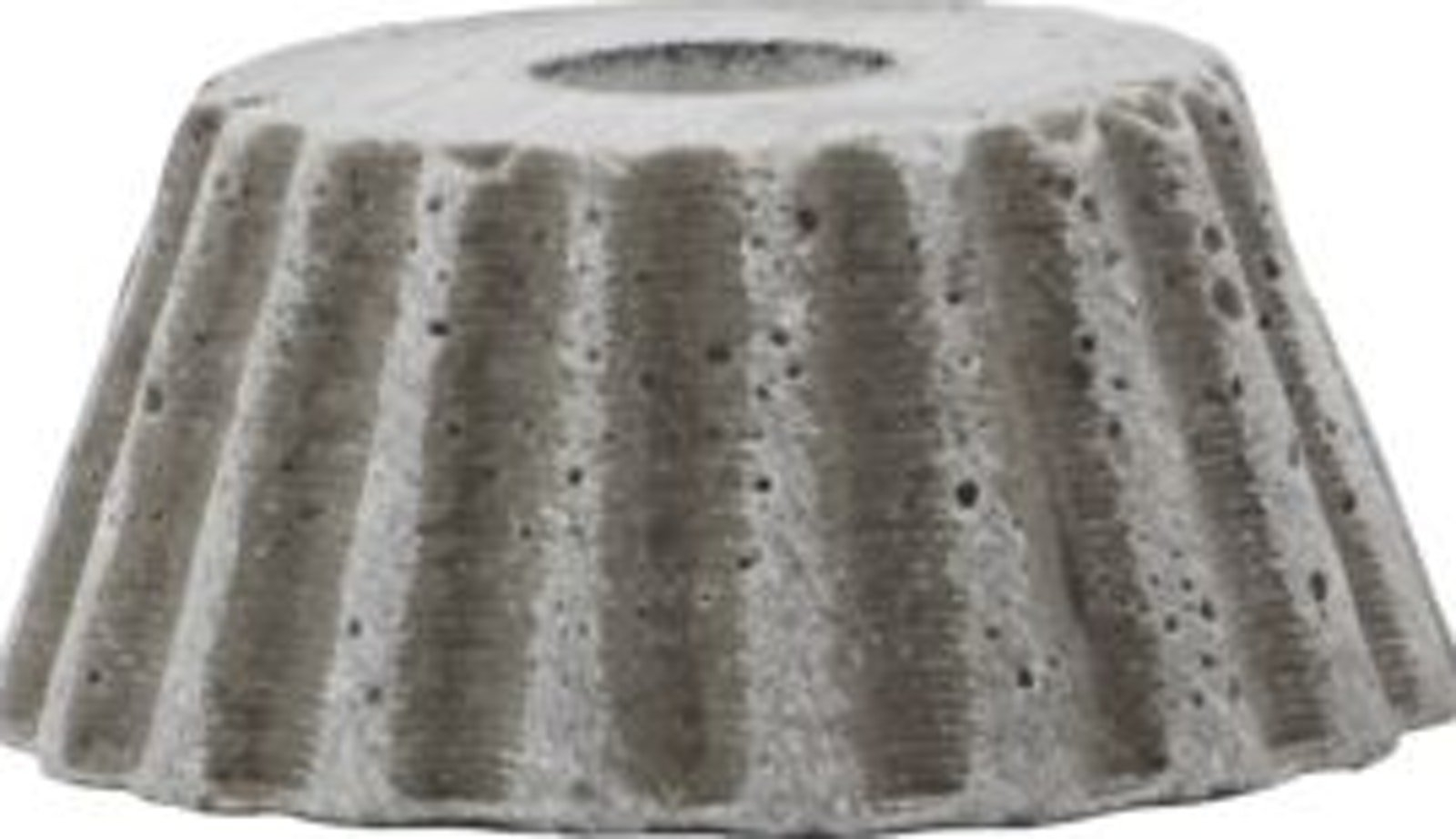 Lysestage House Doctor Mold Bake grå polystone Ø5 cm x H2 cm