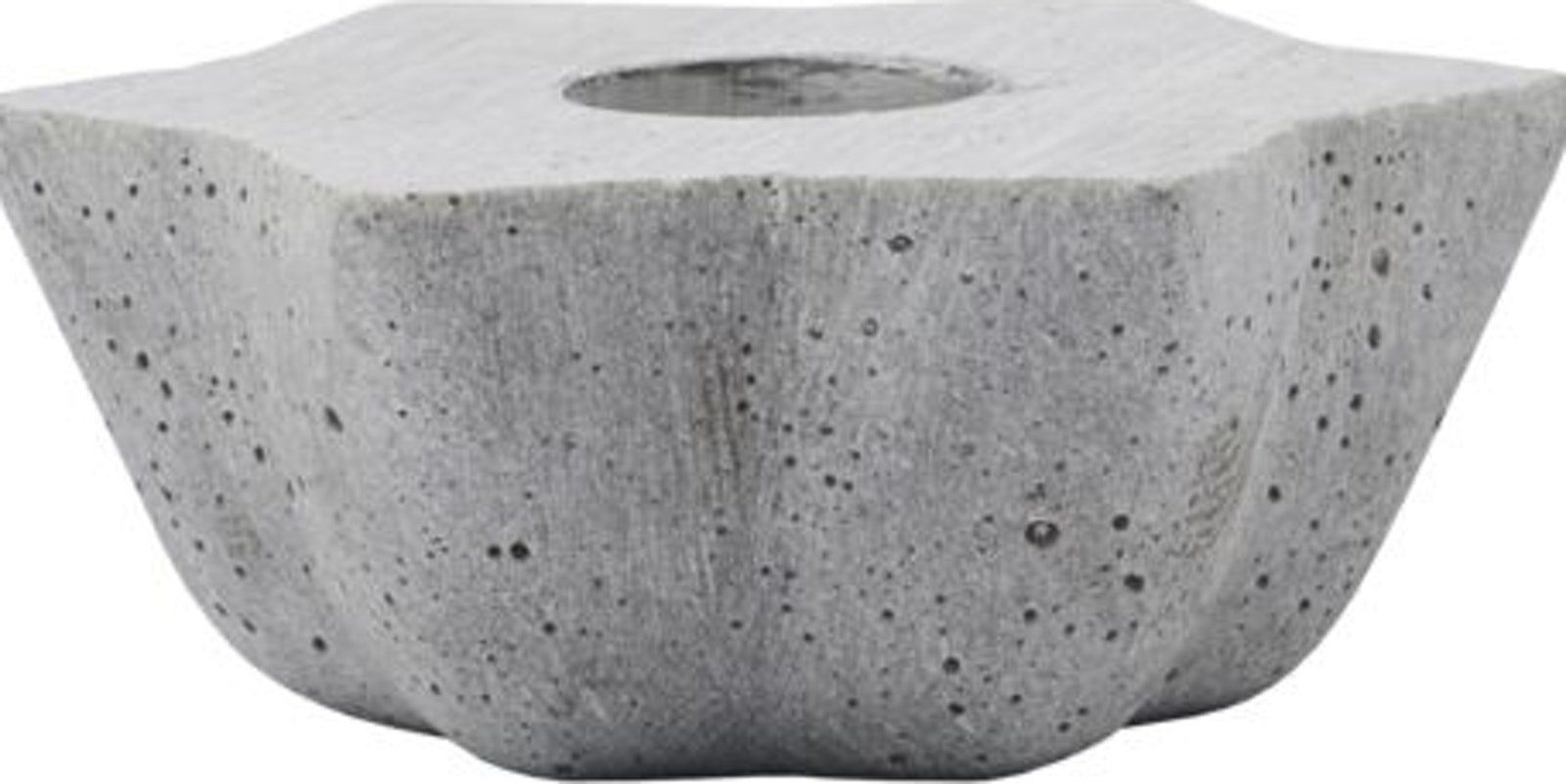 Stjerneformet lysestage House Doctor Mold Little Star grå polystone 7 x 8 x 3 cm
