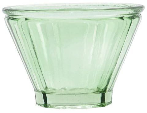 Fyrfadsstage House Doctor Fren i grøn glas Ø10 cm H7 cm