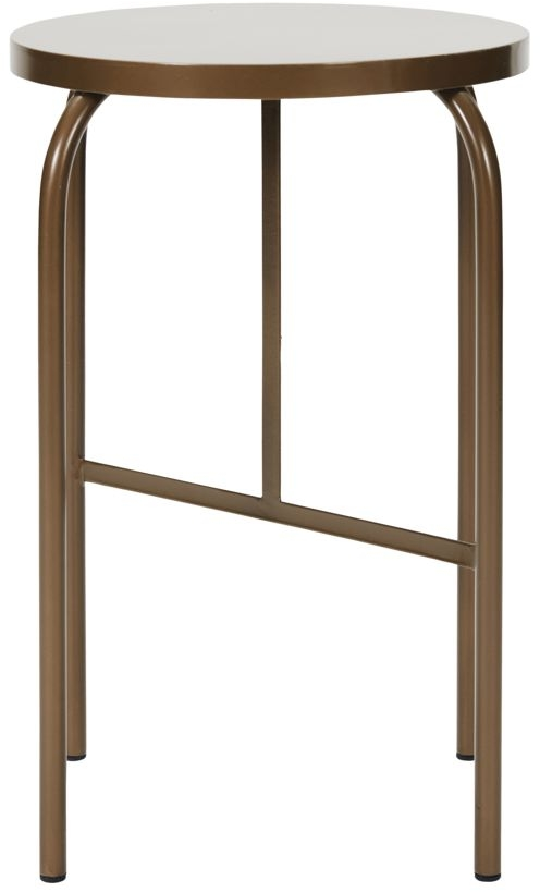 Skammel House Doctor Shaker Ø32 x H50,5 cm gyldenbrun stål